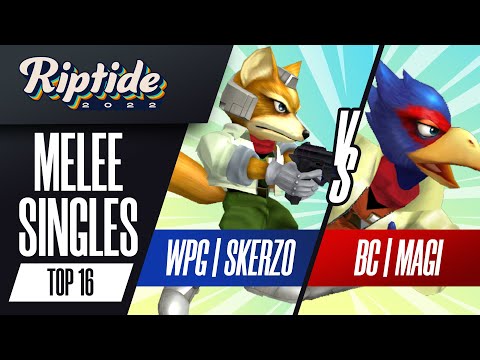 Skerzo vs Magi - Melee Singles Top 16 - Riptide 2022 | Fox vs Falco