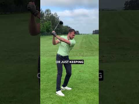 Keeping the shoulder closed in the downswing is a great way to move your swing path inside #golfer