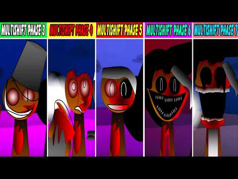 Incredibox Sprunki: Phase 3 Vs Phase 4 Vs Phase 5 Vs Phase 6 Vs Phase 7 But Multishift