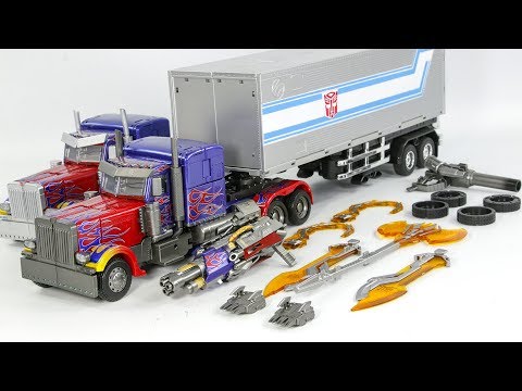 Transformers KO Black Mamba LS-03F Oversized DOTM Upgrade Optimus Prime Truck Robot Toys