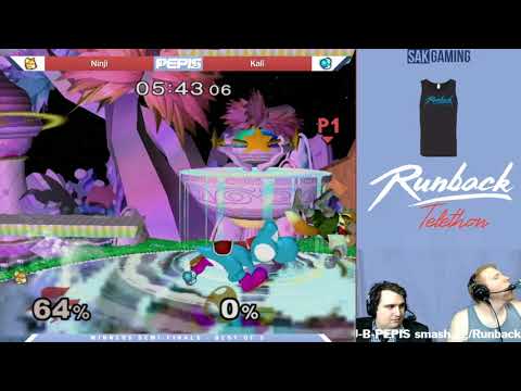The Smash Lab 132 (Pepis Telethon) Winners Semis - Ninji (Fox) vs Kali (Yoshi)