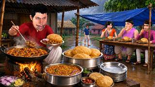 Barish Mei Chole Bhature Wala Tasty Chole Bhature Street Food Hindi Kahaniya Moral Story ComedyVideo