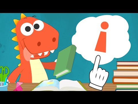 Aprende con Eddie la vocal I 👨‍🏫  Eddie el dinosaurio aprende las vocales con un cuento