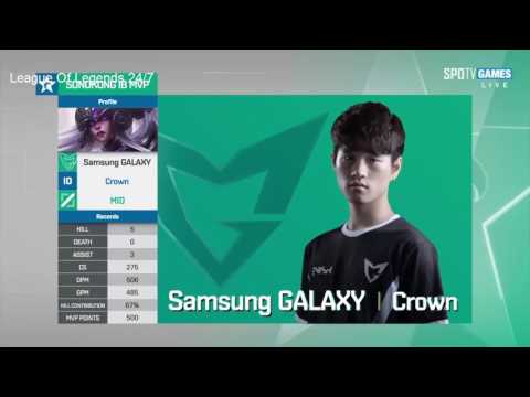 SSG vs JAG - LCK 25/6/2017 - Akali Pentakill - JAG ikssu - The first Pentakill of LCK