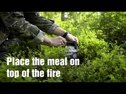 HOW TO HEAT A TACTICAL FOODPACK ON AN OPEN FIRE