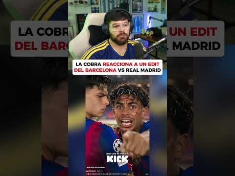 La Cobra reacciona a un edit del Clásico #lacobraaa #lacobra #davooxeneize #davo #realmadrid
