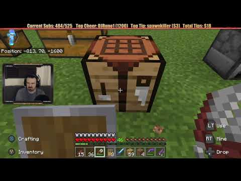 Minecraft "Chill Stream" July 8, 2019 pt2 - DISASTER! 7 Months IN JEOPARDY!!!