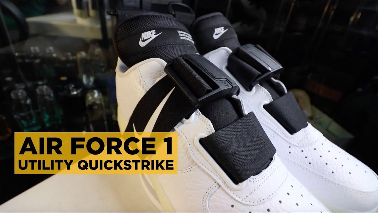 Watch Now NIKE AIR FORCE 1 UTILITY QUICK STRIKE ON-FEET REVIEW NIKE AIR FORCE 1 UTILITY QUICK STRIKE ON-FEET REVIEW