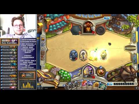 LokeHansen Plays Hearthstone | Priest Dominance Basic Deck #3 (No Voice Comments)