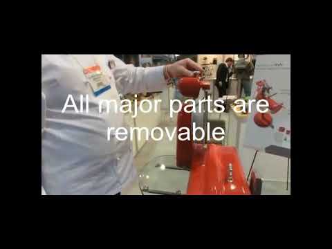 Affettatrice a volano Sirman mod  Anniversario 300 rossa   Red painted manual slicer LX Anniversario