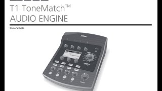 Video thumbnail for BOSE T1 TONEMATCH REVIEW by Deb Erney (DebErneydotcom)
