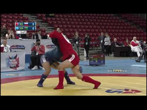 COMBAT SAMBO WC 2016 100kg  MOKHNATKIN MIKHAIL RUS   ANNAGUMANOV CHARYMURAT TKM