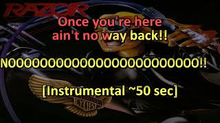 Razor - Iron Hammer KARAOKE