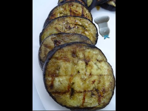Recette d'aubergines grillées au miel et à l'ail