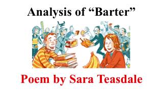 Analysis of “Barter” Sara Teasdale poem (Gracyk) "Life has loveliness to sell" The Great Gatsby