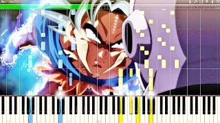 Dragon Ball Super OST - Ultra Instinct (Clash of Gods) | Piano Tutorial