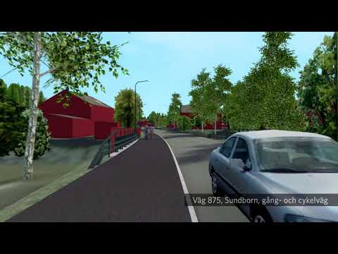 Väg 875, Sundborn, ny gång- och cykelväg | Trafikverket