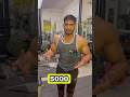 500 Ya 5000 Wali Gym Se Fark Nhi Padta Reels Motivation Fitness Shorts Short