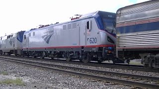 preview picture of video 'Brand New ACS-64 on California Zephyr at Ottumwa, Iowa'