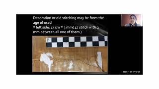 70: 3D mounting of pharaonic Tunic from Babel Gasus tomb (Conservation Insights 2020)