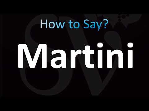 How to Pronounce Martini (CORRECTLY!)