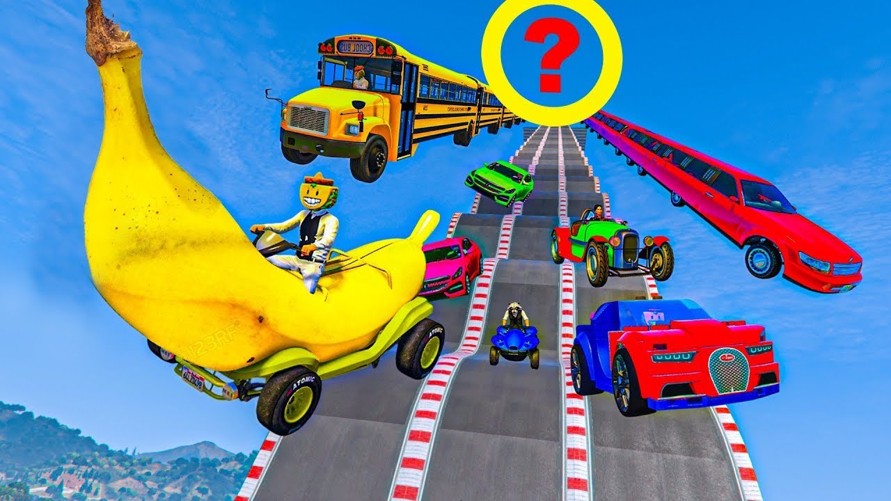 MEGA RAMPA CON COCHES ALEATORIOS! LOCURA MÁXIMA! - GTA 5 ONLINE