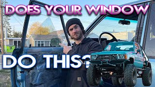 How to replace a door window in a 1986 Toyota Pickup
