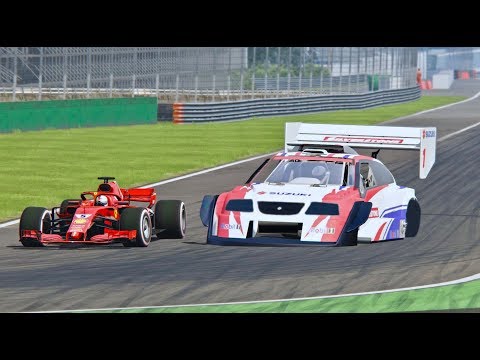 Ferrari F1 2018 vs Suzuki Escudo - Monza