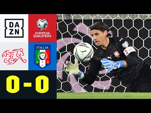 Yann Sommer Elferkiller: Schweiz - Italien 0:0 | UEFA European Qualifiers | DAZN Highlights
