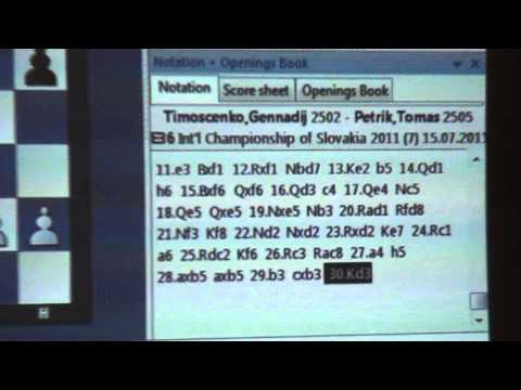 7.4. GM Gennadij Timoščenko - GM Tomáš Petrík 0 - 1