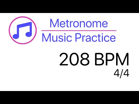 Metronome 208 BPM 4/4