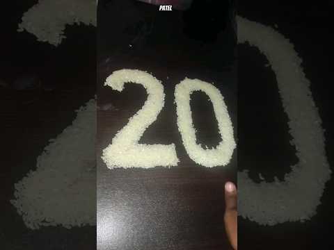 twenty number | 20 number reverse video #shorts #youtubeshorts #reversevideo #magic #viral #number