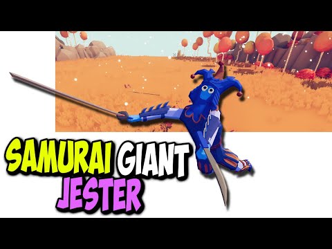 Samurai Giant jester vs Every Faction - TABS Unit Creator Update Mod Gameplay