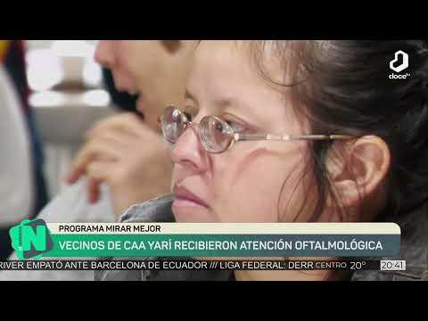 #ELNOTICIERO: controles visuales y entrega de anteojos sin costo en Caa Yarí