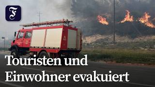 Hunderte vor Waldbrand in Griechenland evakuiert