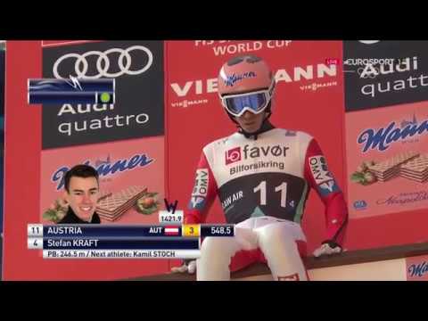 Stefan Kraft 253.5 m Vikersund 2017 (English Commentary)