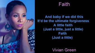 Faith by Vivian Green (Lyrics)