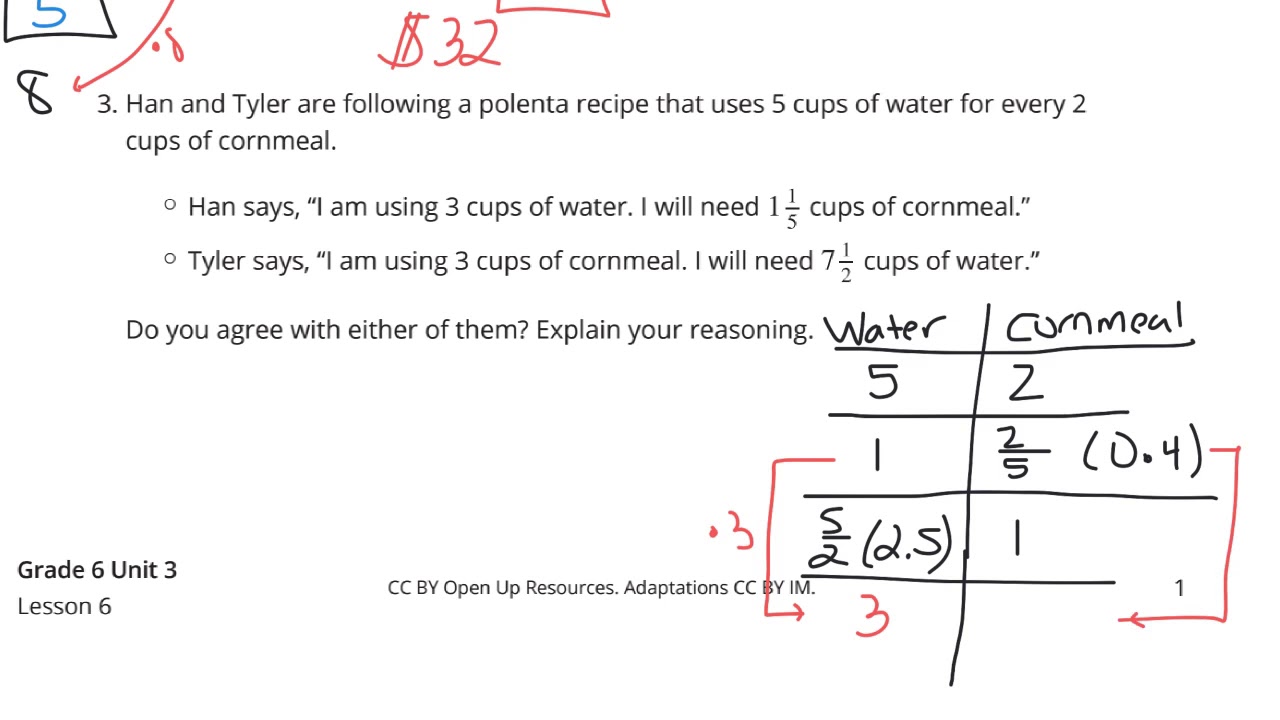Grade 6, Unit 3, Lesson 6 Practice Problems
