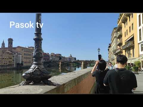 Florença Itália parte 3 (ponte veccio) andando. atrações turísticas