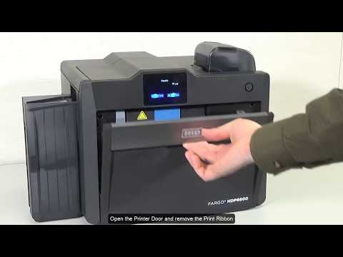 FARGO HDP6600 How to Calibrate the Ribbon Sensor
