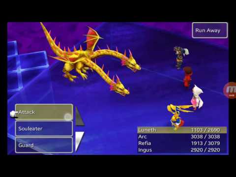 Final Fantasy III Android Walkthrough - Two Headed Dragons Boss Fight - Part 46