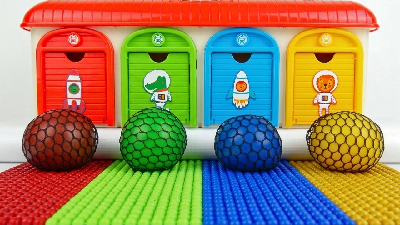 Satisfying Garage ASMR | Color Mixing Beads Like Marble Run in Magic Garage Sounds