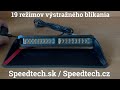 Výstražné světlo 12V / 24V - 18x 3W LED oranžový Predátor ECE R65 (273x118x67mm) - Video Youtube