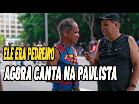 O Pedreiro que virou cantor aos Domingos na Av. Paulista em SP