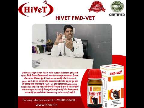 Hivet fmd vet homeopathic veterinary medicine syrup, packagi...