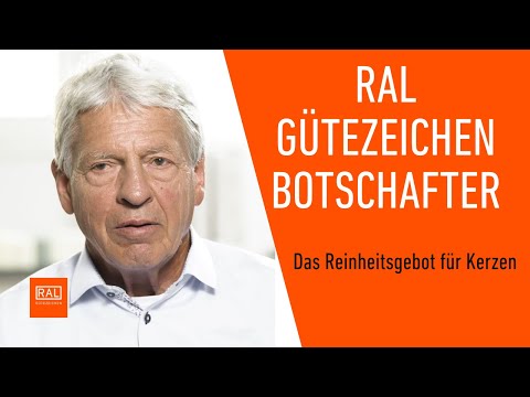 Das Reinheitsgebot für Kerzen - RAL Gütezeichen Botschafter