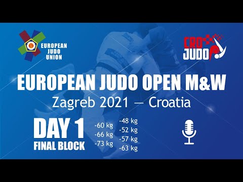Day 1 - Finals Commentated: European Judo Open Zagreb 2021