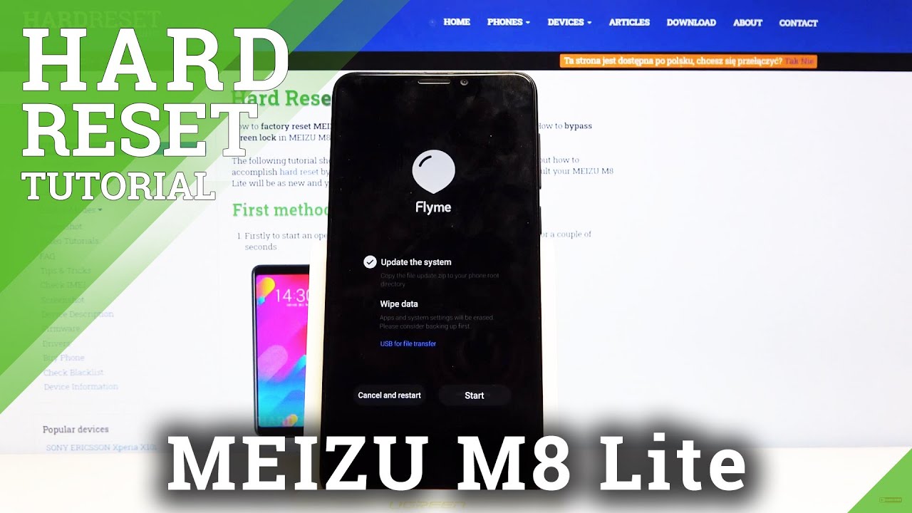 How to Hard Reset MEIZU M8 Lite – Factory Reset by Recovery Mode