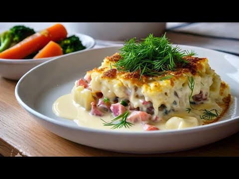How to make Norwegian cuisine Fiskegrateng recipe at home yummy Tasty AI