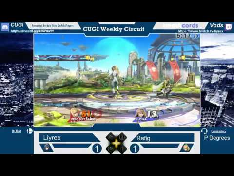 Rafig (Zero Suit Samus) Vs. Liyrex (Lucina, Roy) CUGI Weekly Circuit 3/14/17 Winners Finals